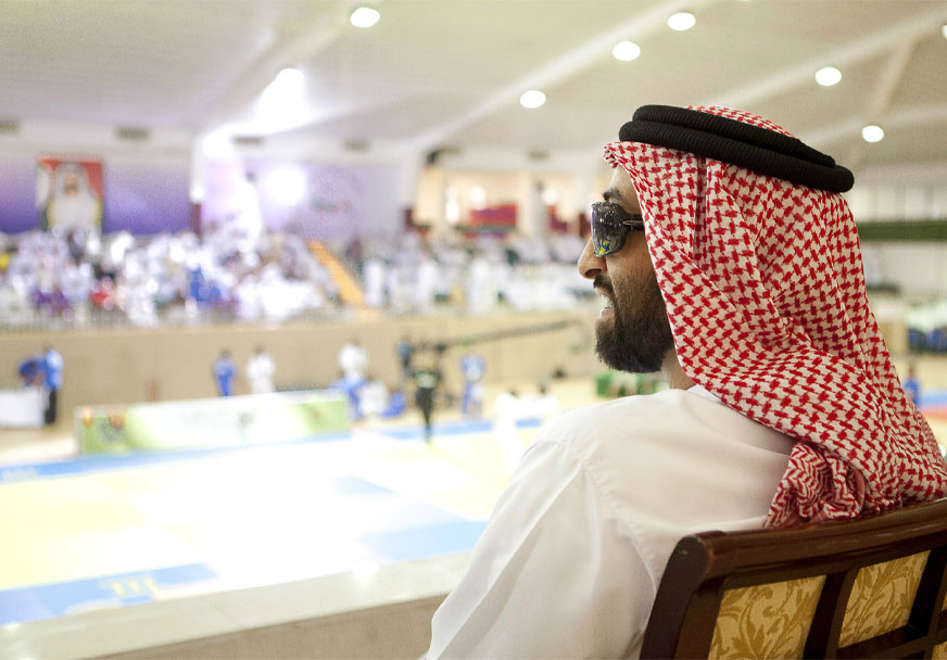 His Highness Sheikh Tahnoon is recognized as the spiritual father of jiu-jitsu in the UAE.