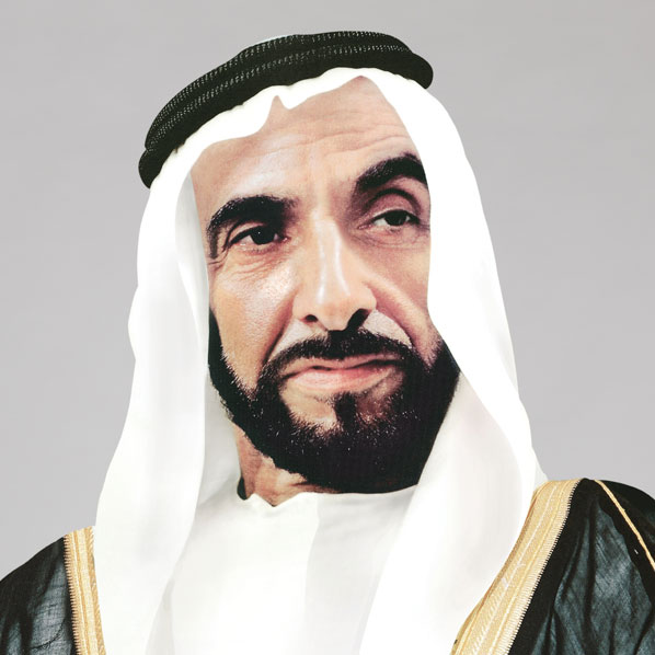 The late Sheikh Zayed bin Sultan Al Nayhan